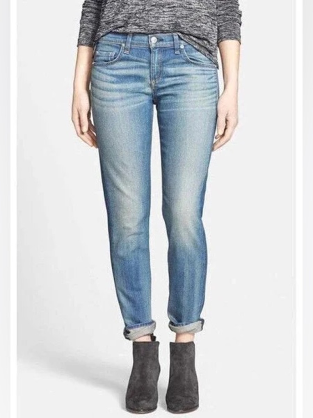 Rag & Bone Dre Slim Boyfriend Jeans Golden Denim Casual Women’s Size 25